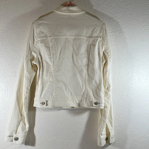 AMERICAN EAGLE Fitted Jean Denim Jacket Size Medium - Picture 4 of 7